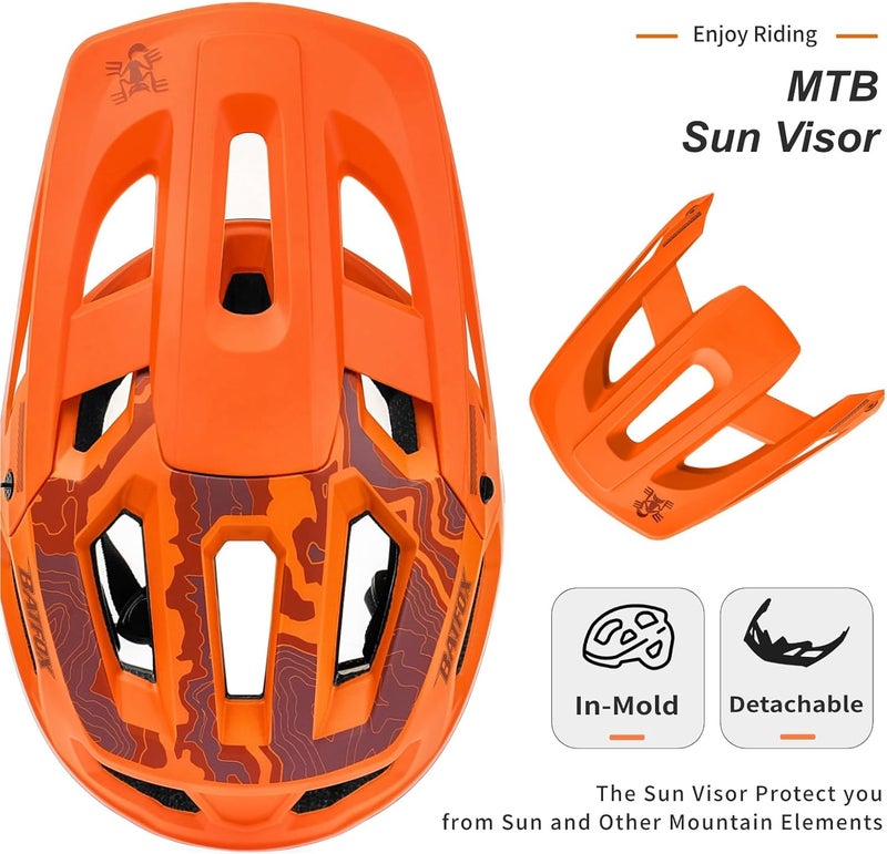 BATFOX Bike Helmet,Mountain Bike Helmet Helmets for Men Women Adults Youth - Image 5